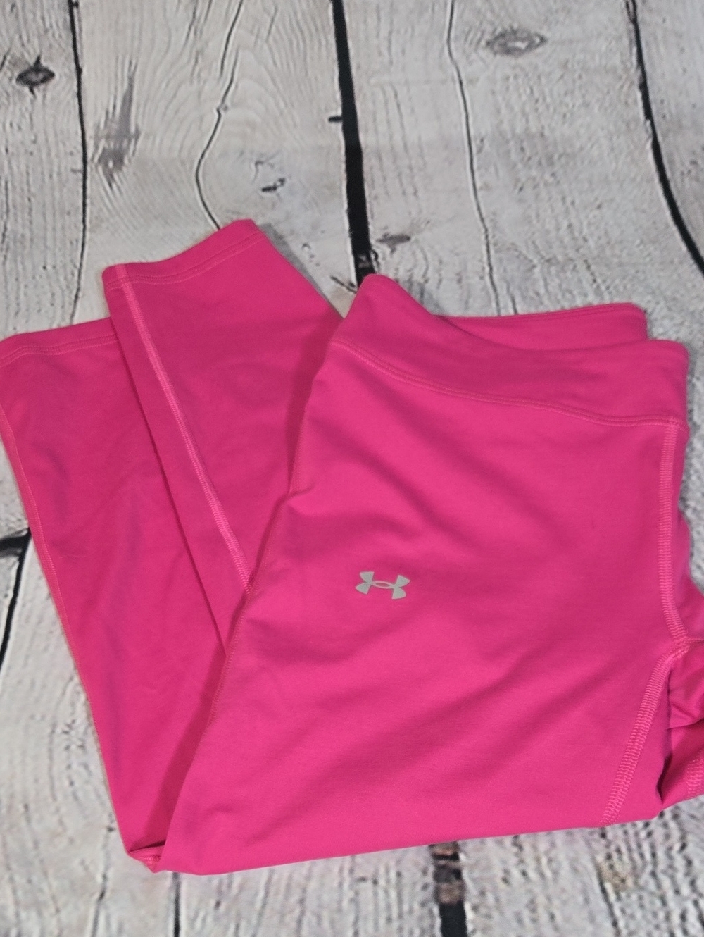 Under Armour Girls Bright Pink Performance Leggings